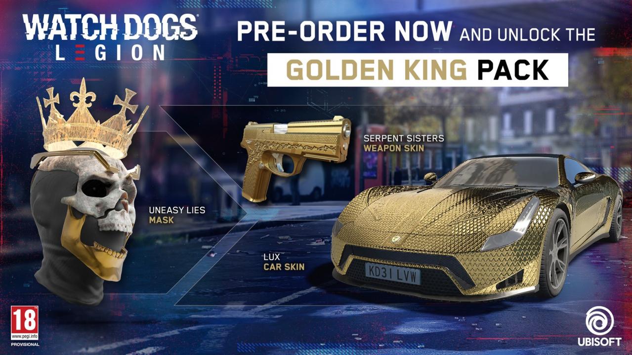 Watch Dogs: Legion - Golden King Pack DLC EU Xbox Series X|S CD Key 1.36 $