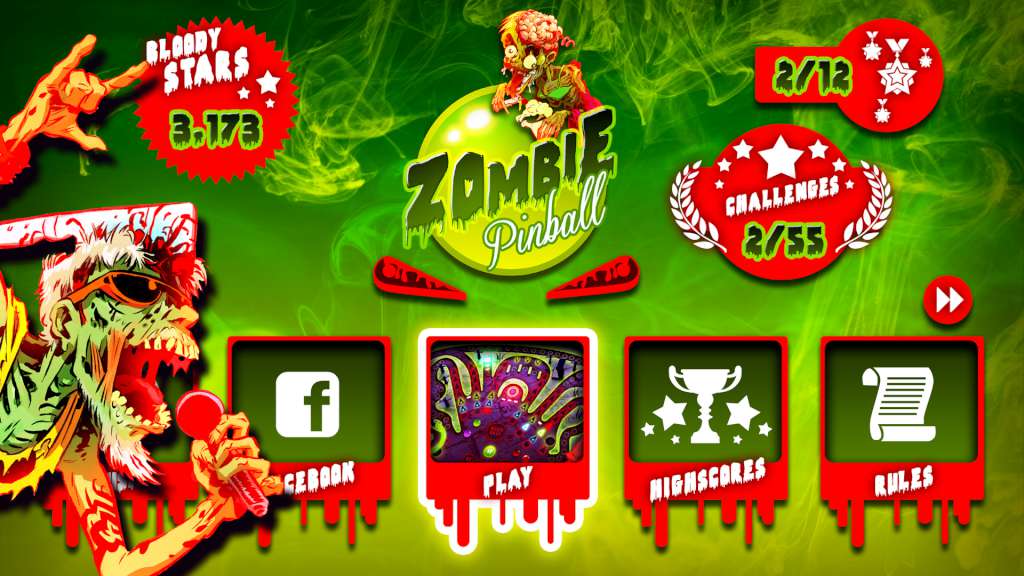Zombie Pinball Steam CD Key 0.88 $