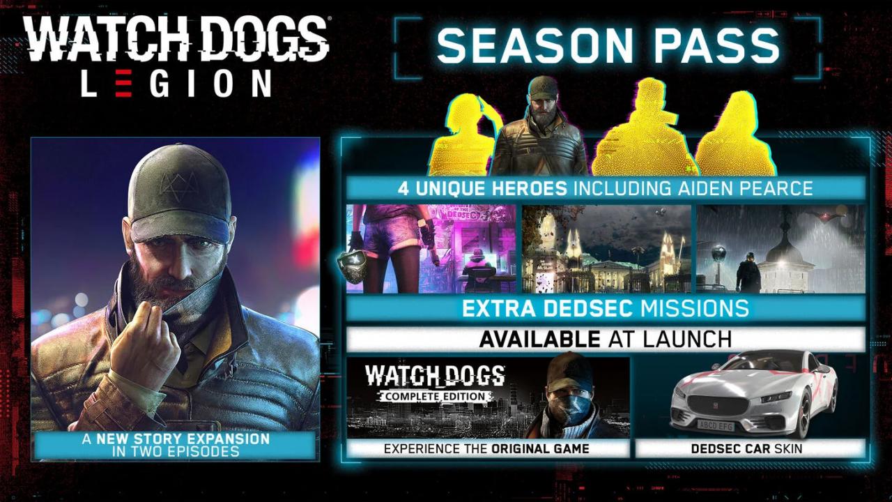 Watch Dogs: Legion - Season Pass DLC TR XBOX One / Xbox Series X|S CD Key 7.36 $
