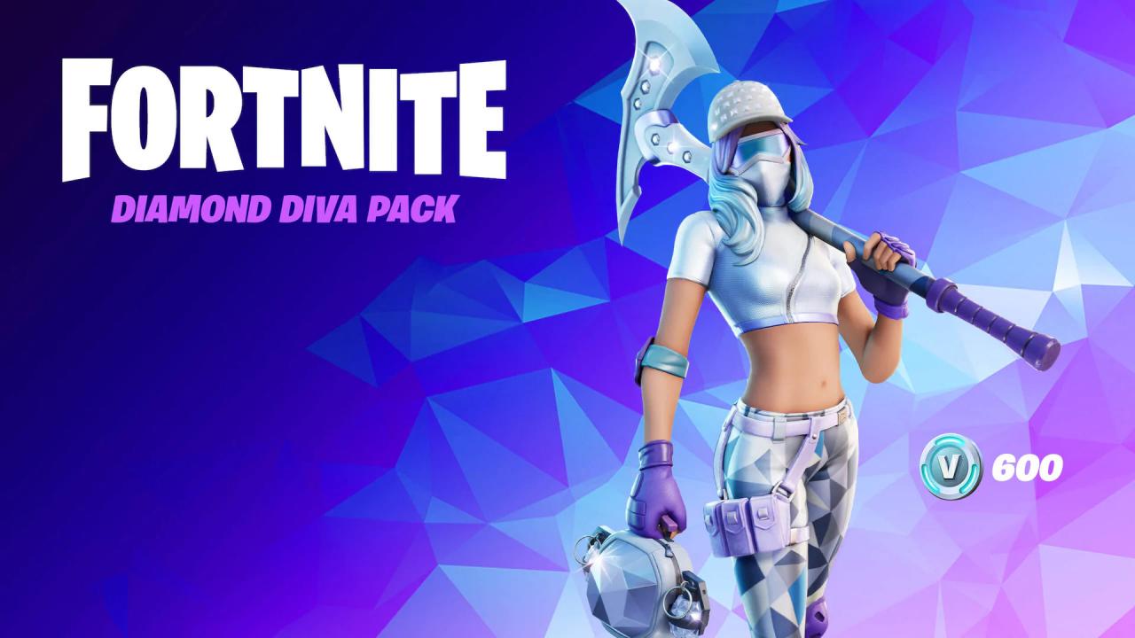 Fortnite - The Diamond Diva Pack DLC EU XBOX One / Xbox Series X|S CD Key 260.13 $