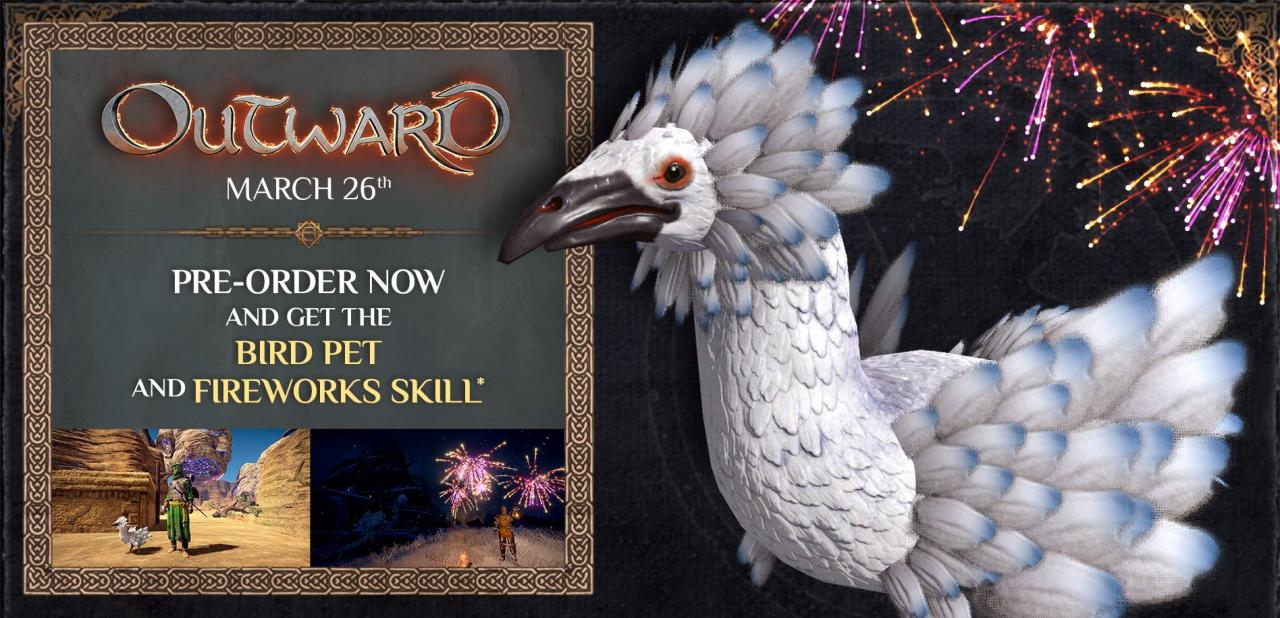 Outward - Pearl Bird Pet and Fireworks Skill DLC Steam CD Key 1.67 $