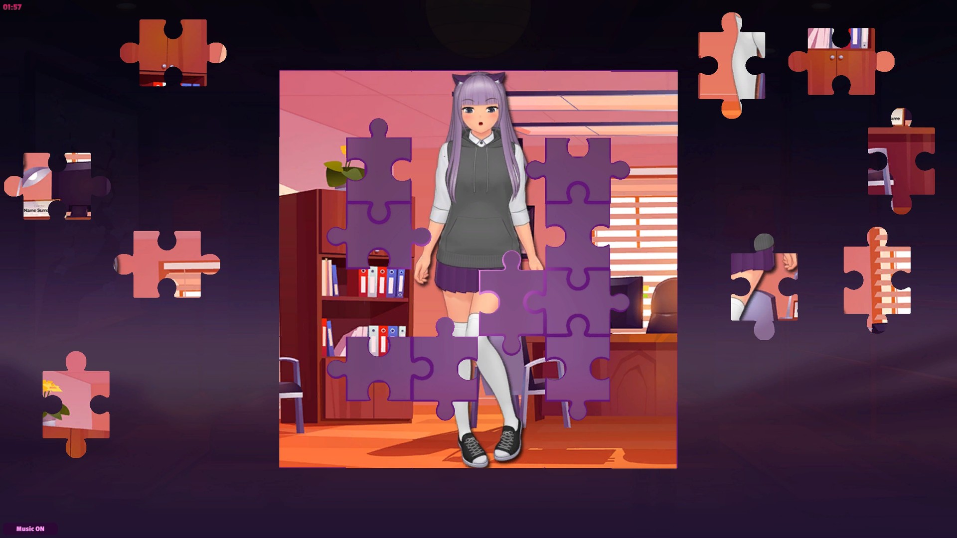Anime Jigsaw Girls - Office Steam CD Key 0.5 $