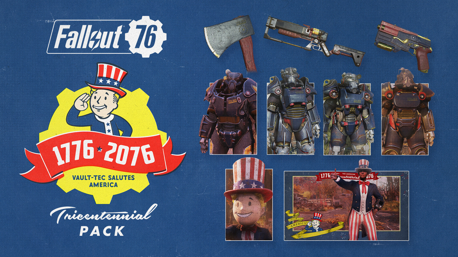 Fallout 76 - Tricentennial Pack DLC Steam CD Key 5.65 $