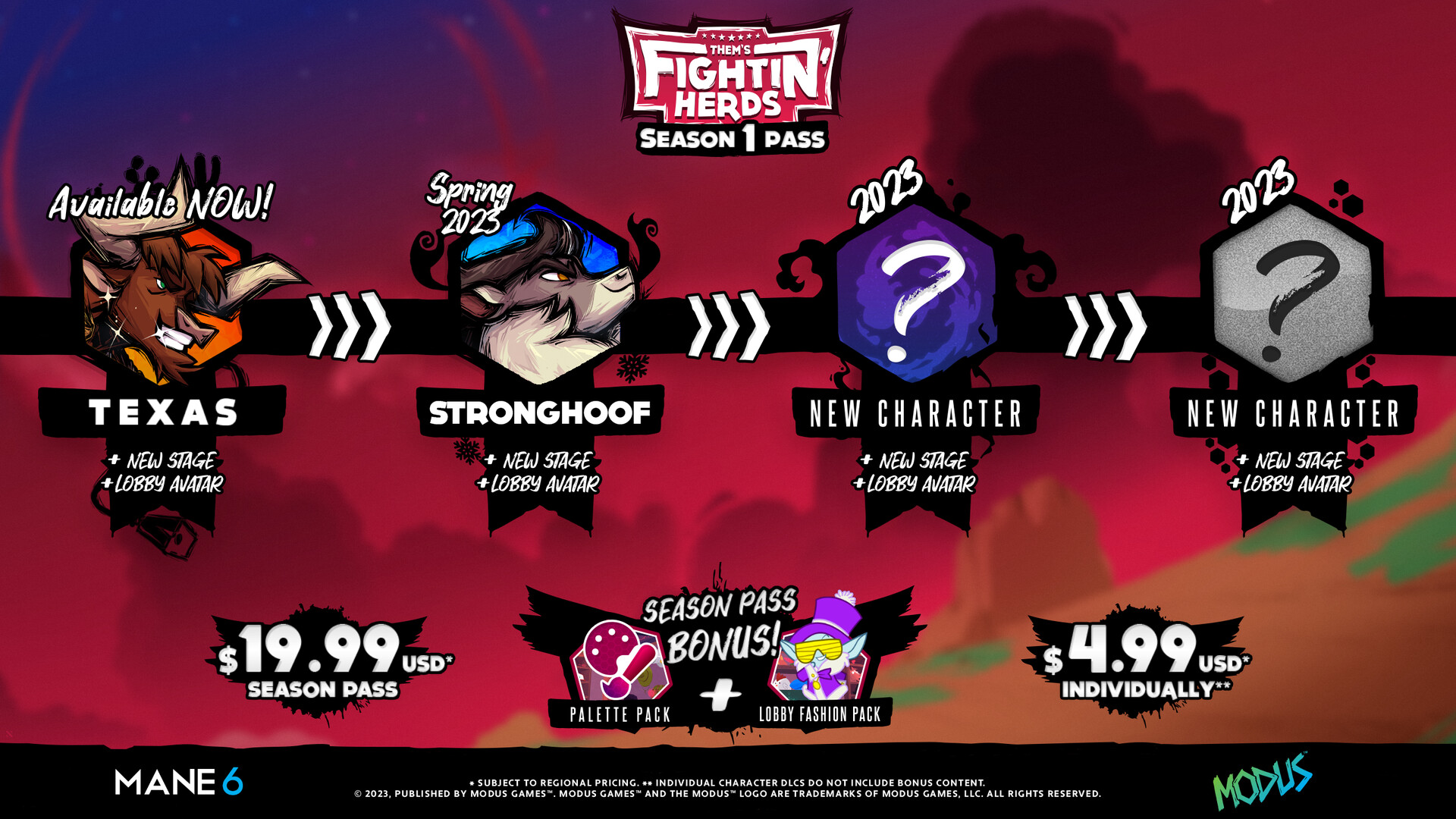 Them's Fightin' Herds - Season 1 Pass DLC Steam CD Key 16.92 $