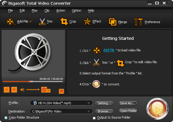Bigasoft Total Video Converter PC CD Key 5.03 $
