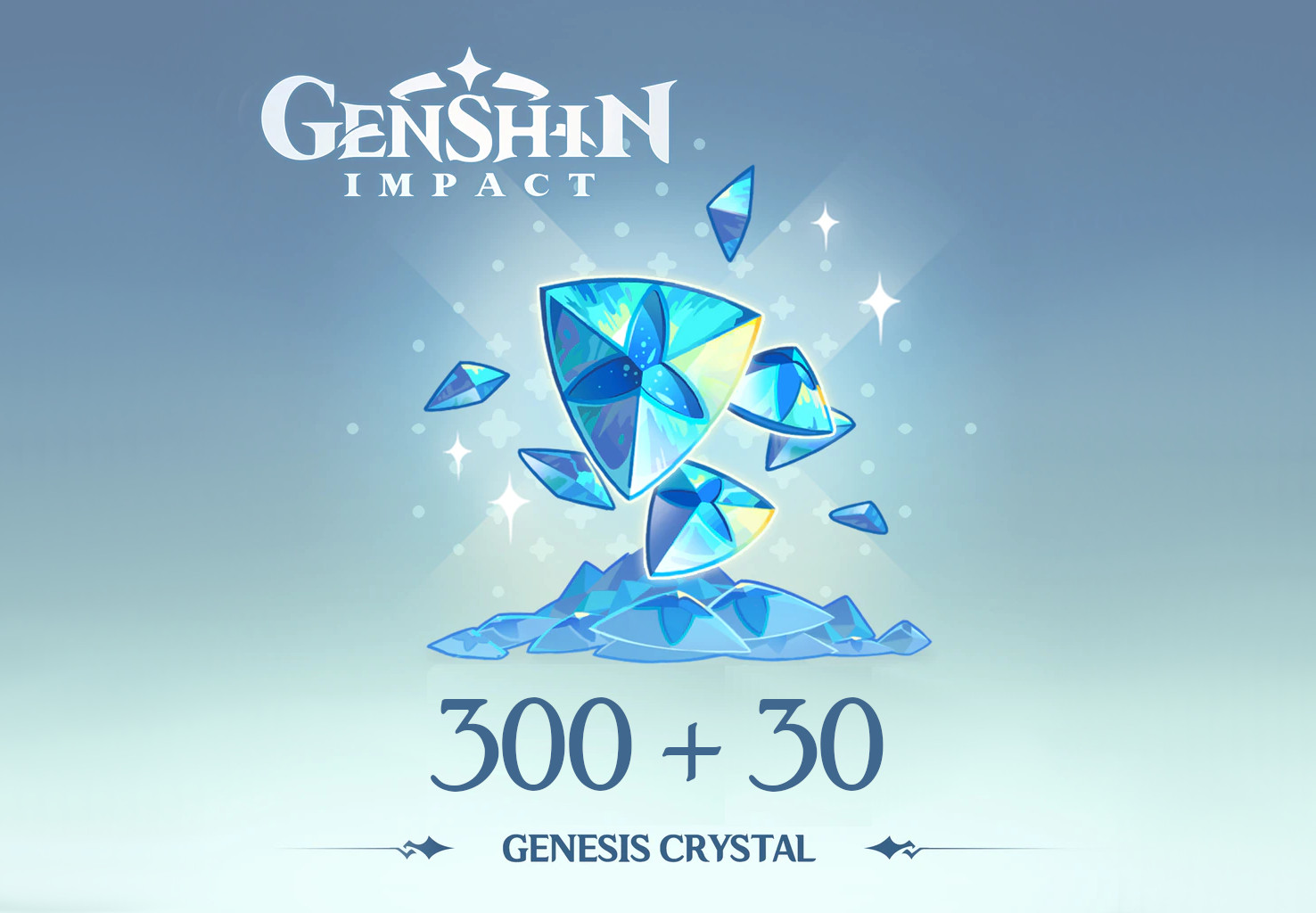 Genshin Impact - 300 + 30 Genesis Crystals Reidos Voucher 5.37 $
