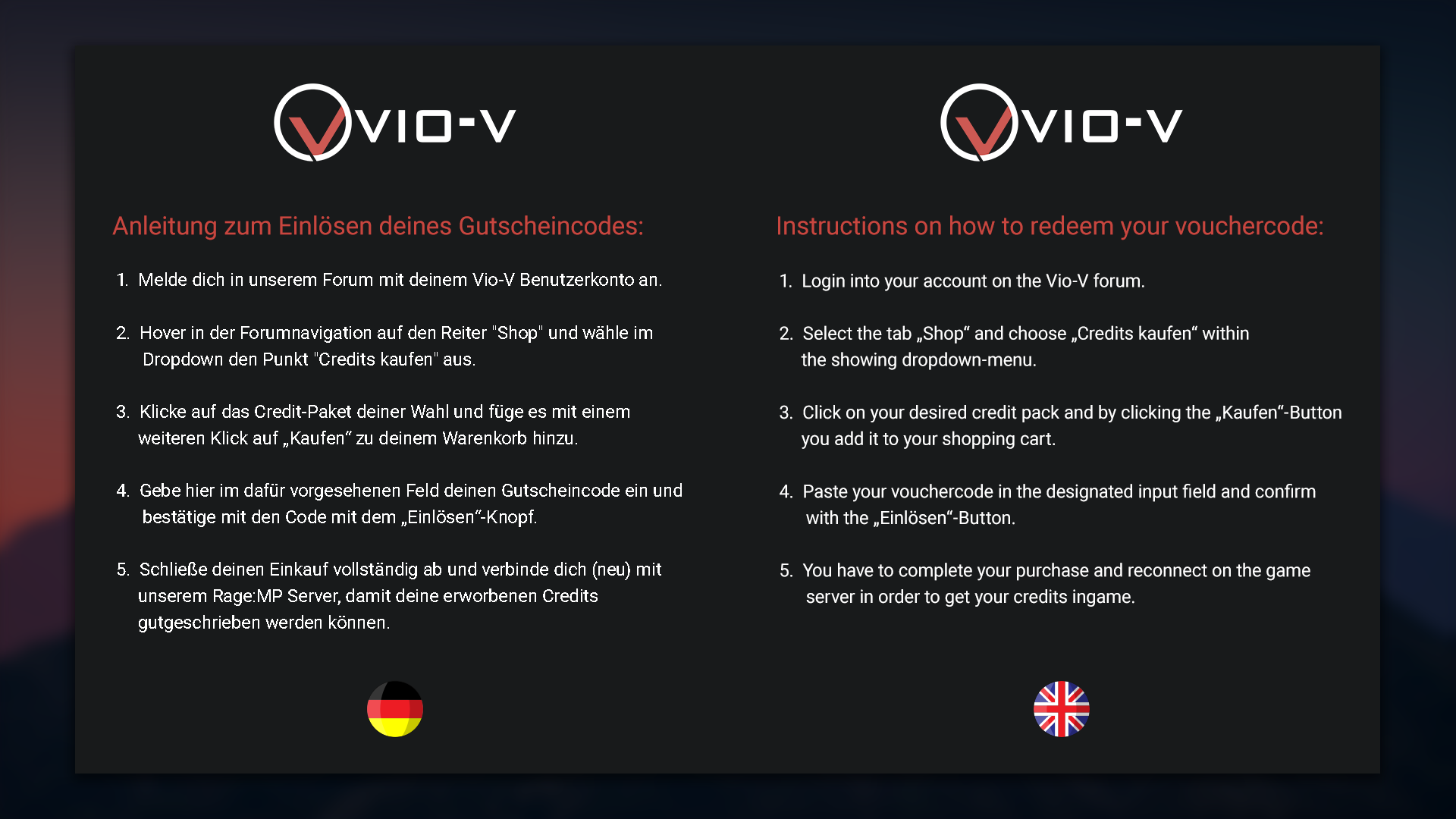 VIO-V 10€ GIFTCARD 11.3 $