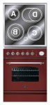 ILVE PE-60N-MP Red Kitchen Stove