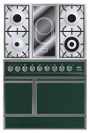 ILVE QDC-90V-MP Green Σόμπα κουζίνα