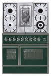ILVE QDC-90RW-MP Green Fogão de Cozinha
