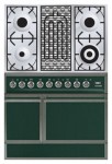 ILVE QDC-90B-MP Green Σόμπα κουζίνα