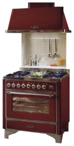 照片 厨房炉灶 ILVE M-906-VG Red
