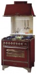 ILVE M-90F-VG Red Kitchen Stove