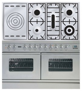 Photo Kitchen Stove ILVE PDW-120S-VG Stainless-Steel