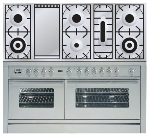Photo Kitchen Stove ILVE PW-150F-VG Stainless-Steel