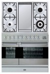 ILVE PDF-90F-VG Stainless-Steel Σόμπα κουζίνα