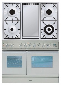 Photo Kitchen Stove ILVE PDW-100F-VG Stainless-Steel