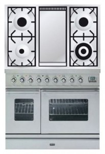 Photo Kitchen Stove ILVE PDW-100F-MW Stainless-Steel