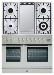 Photo Kitchen Stove ILVE PDL-100F-VG Stainless-Steel