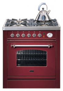 Photo Kitchen Stove ILVE P-70N-MP Red