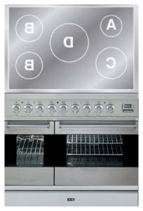 Foto Fornuis ILVE PDFI-90-MP Stainless-Steel