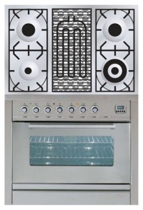 Photo Kitchen Stove ILVE PW-90B-VG Stainless-Steel