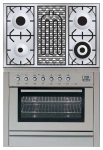 Photo Kitchen Stove ILVE PL-90B-VG Stainless-Steel