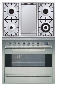 Photo Kitchen Stove ILVE P-90F-MP Stainless-Steel