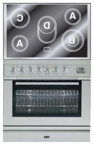 Photo Kitchen Stove ILVE PLE-80-MP Stainless-Steel