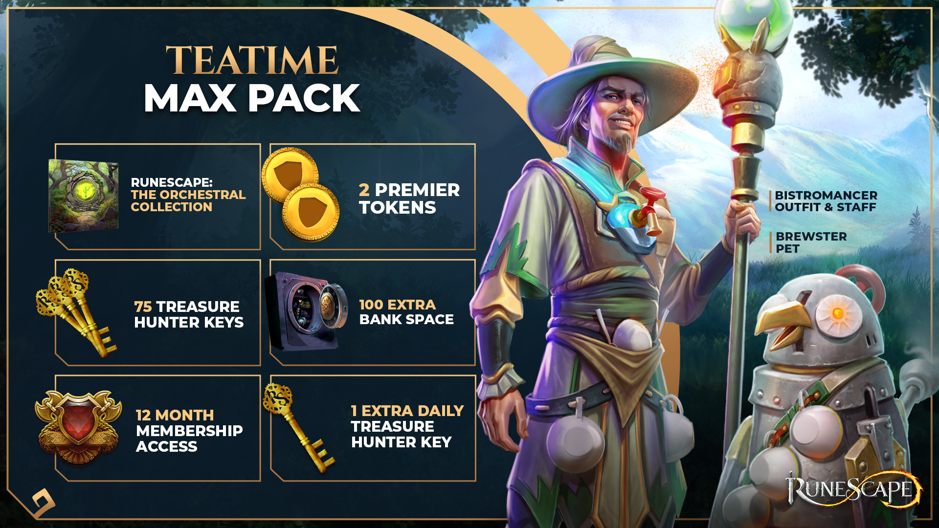 Runescape - Max Pack + 12 Months Membership Manual Delivery 56.49 $
