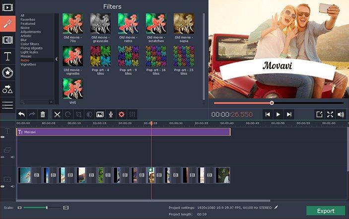 Movavi Video Editor 15 Key (Lifetime / 1 PC) 18.43 $