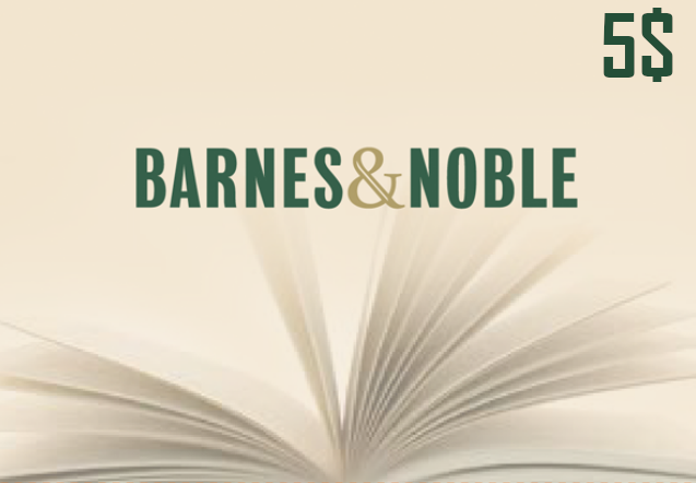 Barnes and Noble $5 Gift Card US 3.38 $