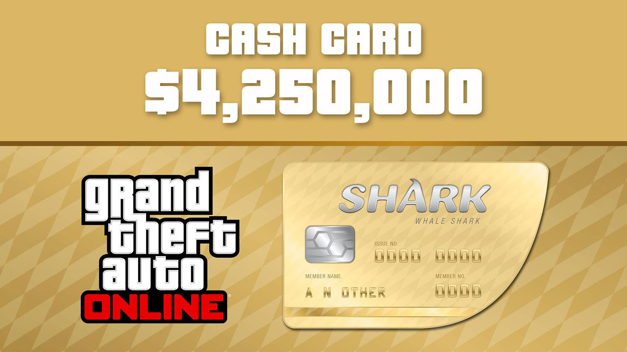 Grand Theft Auto Online - $4,250,000 The Whale Shark Cash Card PC Activation Code EU 20.06 $
