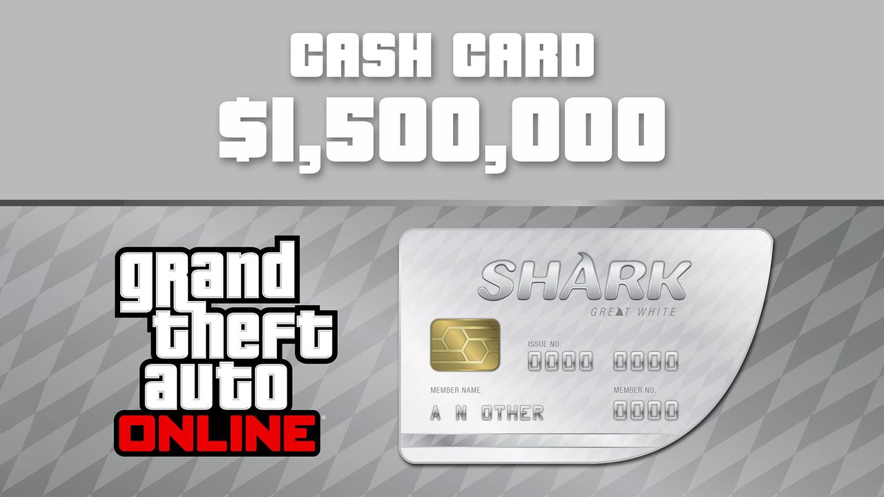 Grand Theft Auto Online - $1,500,000 Great White Shark Cash Card PC Activation Code 10.15 $