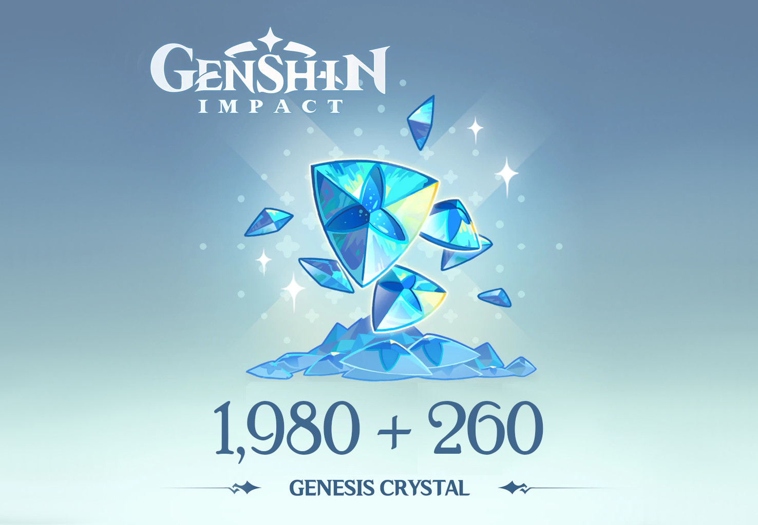 Genshin Impact - 1,980 + 260 Genesis Crystals Reidos Voucher 33.9 $