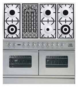 Photo Kitchen Stove ILVE PDW-120B-MP Stainless-Steel