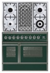 ILVE QDC-90BW-MP Green Virtuvės viryklė