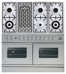 Photo Kitchen Stove ILVE PDW-120B-VG Stainless-Steel