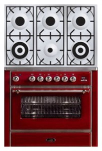 照片 厨房炉灶 ILVE M-906D-MP Red