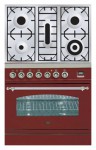 ILVE PN-80-VG Red Kitchen Stove