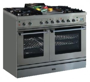 Photo Kitchen Stove ILVE PD-100RL-MP Stainless-Steel