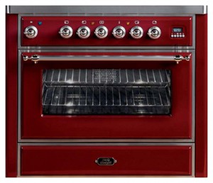 Photo Kitchen Stove ILVE M-90-MP Red