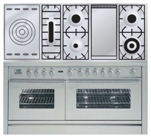 Photo Kitchen Stove ILVE PW-150FS-VG Stainless-Steel