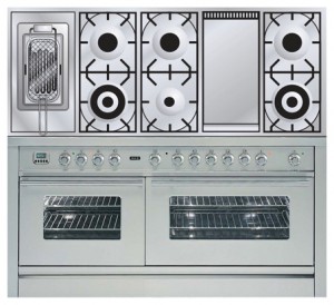 Photo Kitchen Stove ILVE PW-150FR-VG Stainless-Steel
