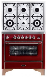 Photo Kitchen Stove ILVE M-906D-VG Red