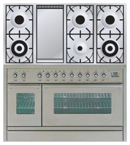 Photo Kitchen Stove ILVE PW-120F-VG Stainless-Steel