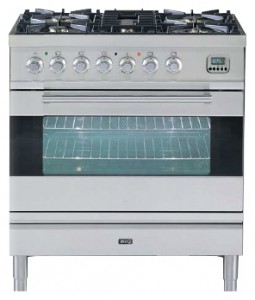 Photo Kitchen Stove ILVE PF-80-MP Stainless-Steel