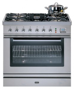 Photo Kitchen Stove ILVE P-80L-VG Stainless-Steel
