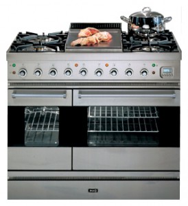 Photo Kitchen Stove ILVE PD-90F-VG Stainless-Steel