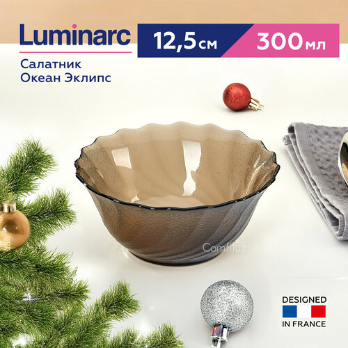 фотография Салатник Luminarc Океан Эклипс стеклянный, 12.5 см, 300 мл, купить за 249 р